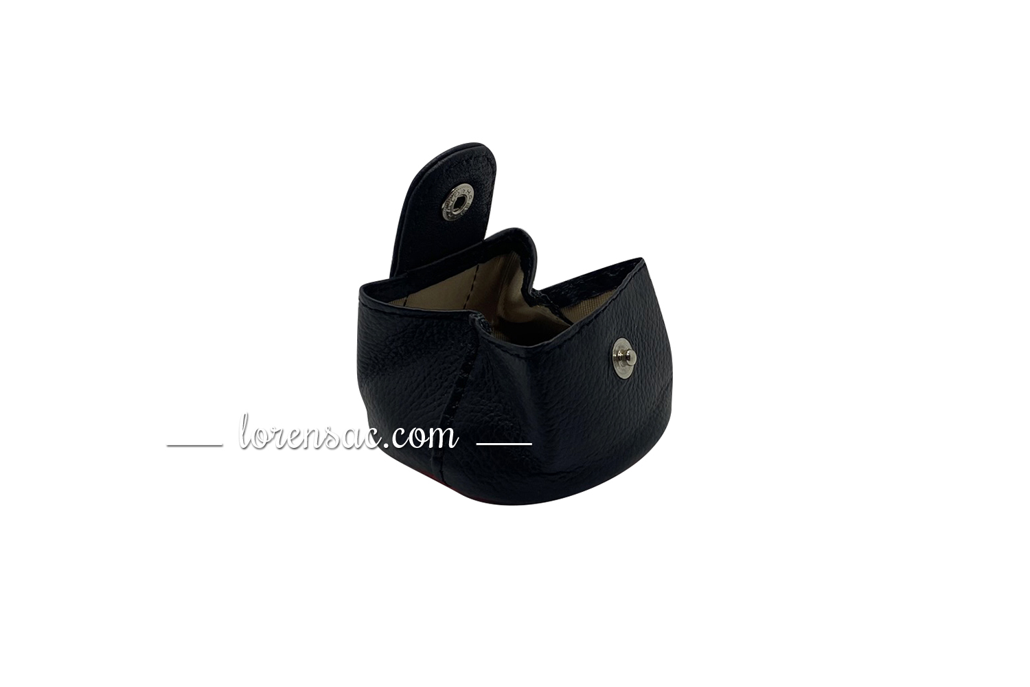 Mini porte monnaie femme cuir fermeture pression